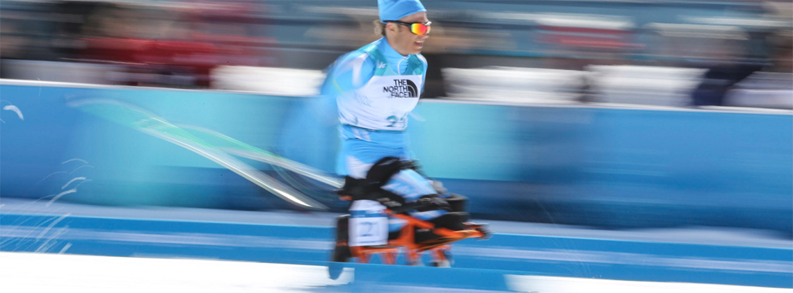 Biatlon stock image